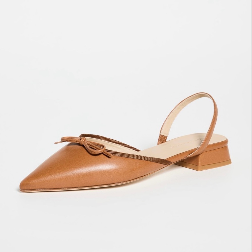 Chelsea Paris Yona Flats Size 41 US 11 Nutshell EcoLeather Grosgrain New in Box
